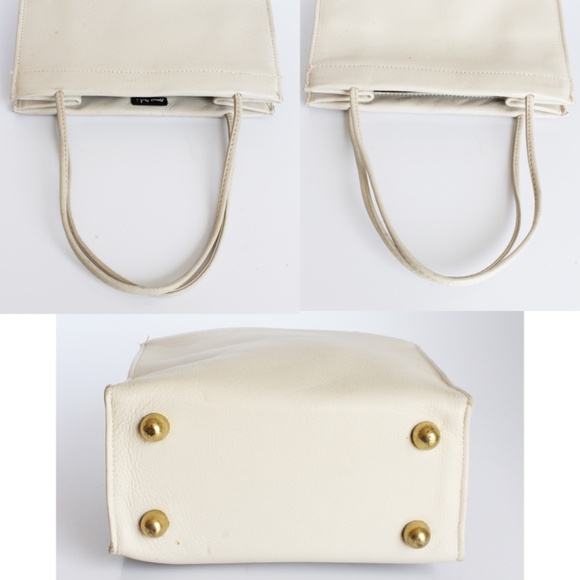 Bonnie Cashin for Coach Bag Tiny Shopping Bag Bone Leather Vintage 60s NOS NWD - Picture 10 of 12